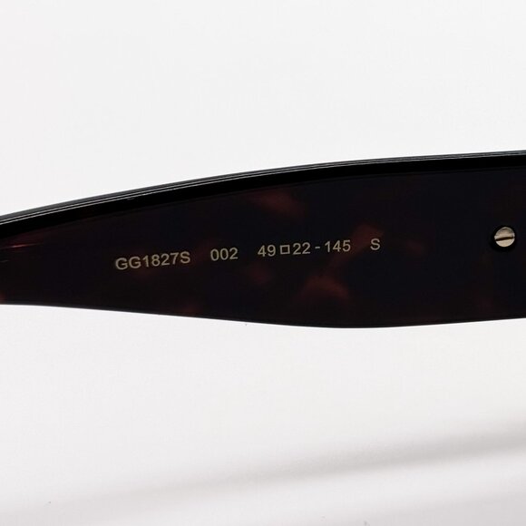 NEW GUCCI GG1827S 002 WOMEN DARK HAVANA SUNGLASSES GUCCI